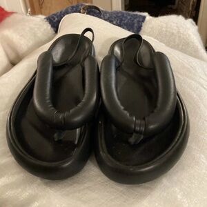 Isabel Marant Black Leather Loafers